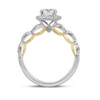 Greer Round Diamond Engagement Ring 14k White Gold (1 3/8 ct. tw.)