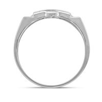 Men's / ct. tw. Diamond Ring 10K White Gold