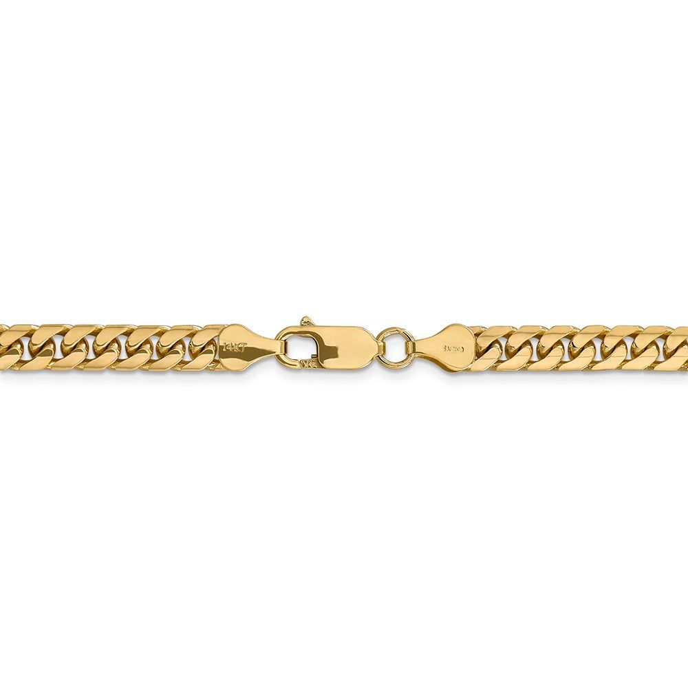 Menâs Curb Chain in 14K Yellow Gold, 5.5mm, 24"