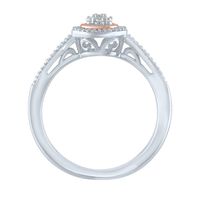 Diamond Cluster Promise Ring Sterling Silver (1/10 ct. tw.)