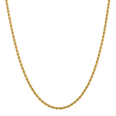 Men's Rope Chain in 14K Yellow Gold, 24"