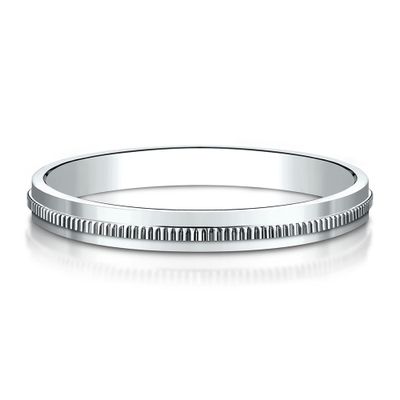 Milgrain Wedding Band 14K Gold