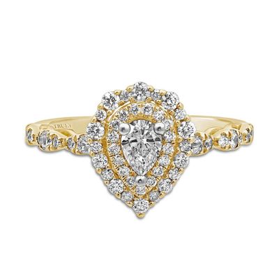 Charlize Pear-Shaped Diamond Engagement Ring 14k Yellow Gold (1 ct. tw.)