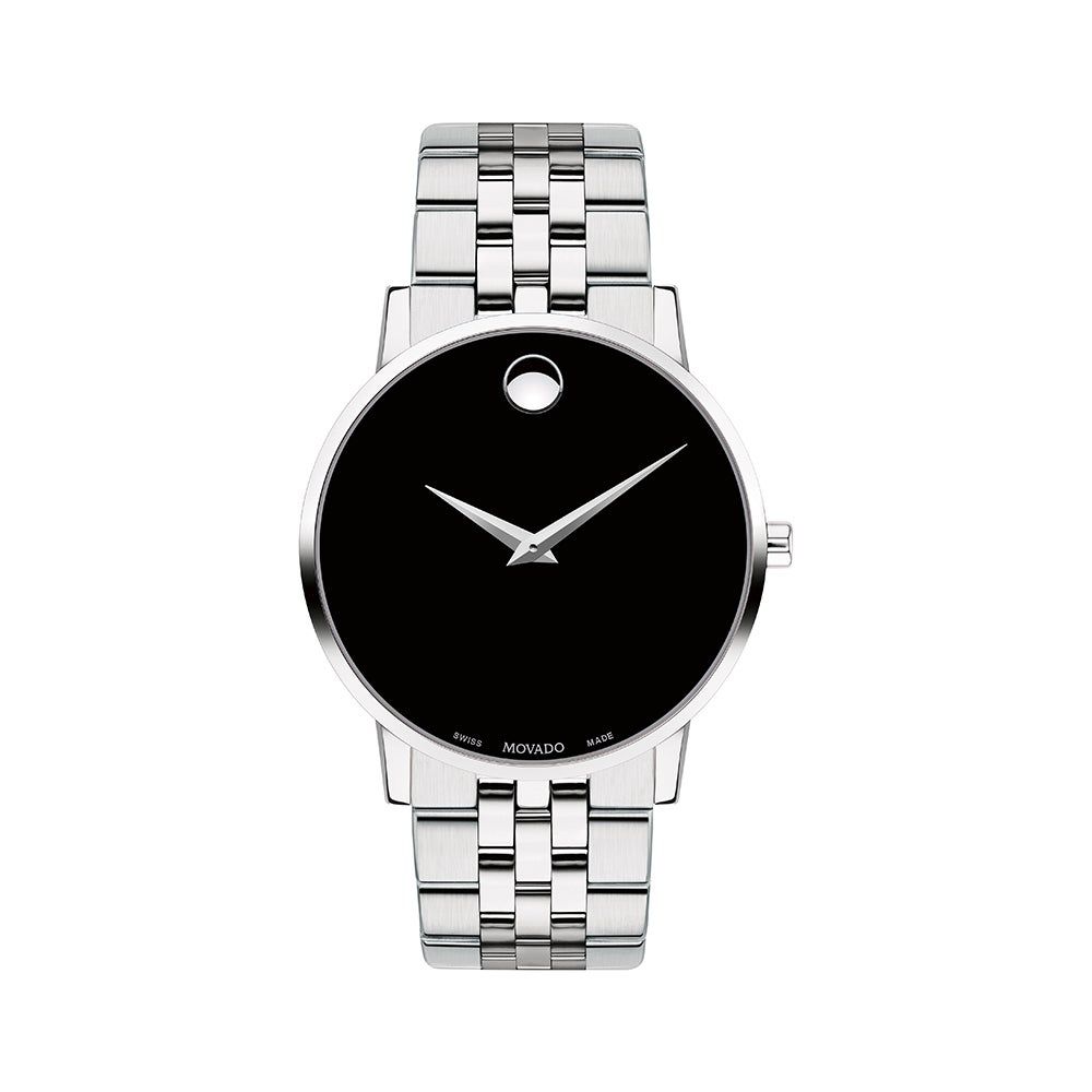 Museum Classic Menâs Watch with Black Dial in Stainless Steel, 40mm