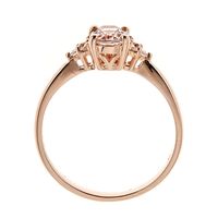 Morganite & 1/ ct. tw. Diamond Ring 10K Rose Gold