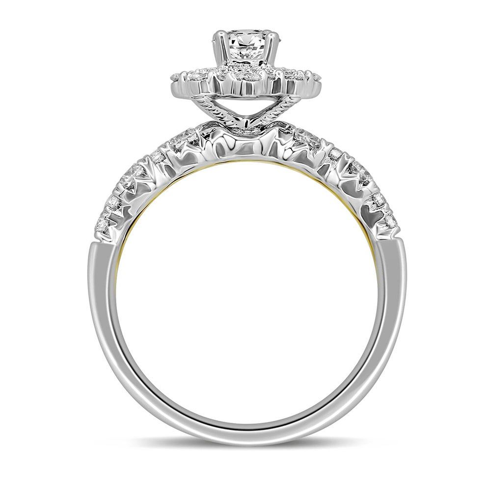 Blythe Round Diamond Engagement Ring 14K White Gold (7/8 ct. tw.)