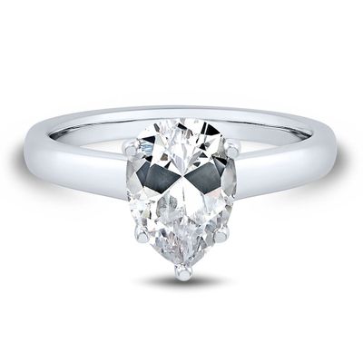 Lab Grown Diamond Pear-Shaped Solitaire Engagement Ring 14k white gold (2 ct.)