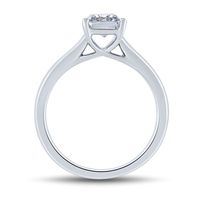 Lab Grown Diamond  Emerald-Cut Solitaire Engagement Ring 14K White Gold (2 ct.)