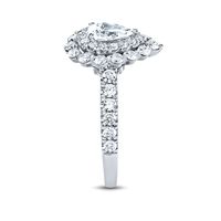 1 1/2 ct. tw. Diamond Halo Engagement Ring 14K White Gold