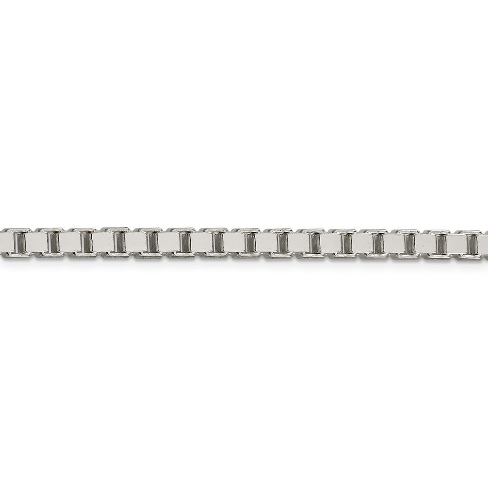 Menâs Box Chain in Sterling Silver, 4.5mm, 24â