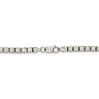 Menâs Box Chain in Sterling Silver, 4.5mm, 24â