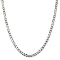 Menâs Box Chain in Sterling Silver, 4.5mm, 24â