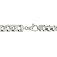 Men's Curb Chain in Sterling Silver, 28"