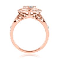 7/8 ct. tw. Diamond Swirl Cluster Ring 14K Rose Gold