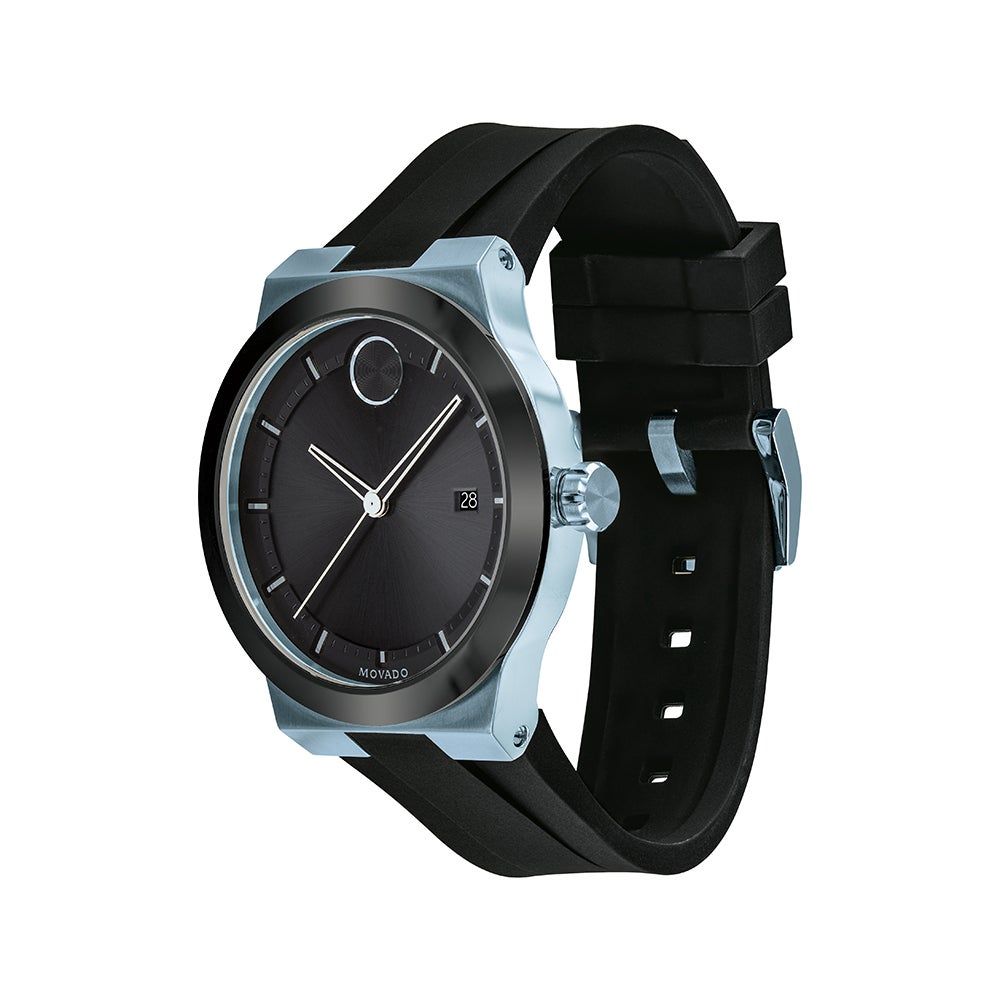 Fusion Black Men's Watch in Ice Blue Ion-Plated Stainless Steel, 42mm
