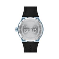 Fusion Black Men's Watch in Ice Blue Ion-Plated Stainless Steel, 42mm