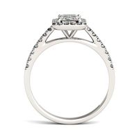 1 1/4 ct. tw. Lab-Created Moissanite Halo Ring 14K White Gold