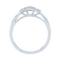 Diamond Three-Stone Promise Ring 10K White Gold (1/4 ct. tw.)