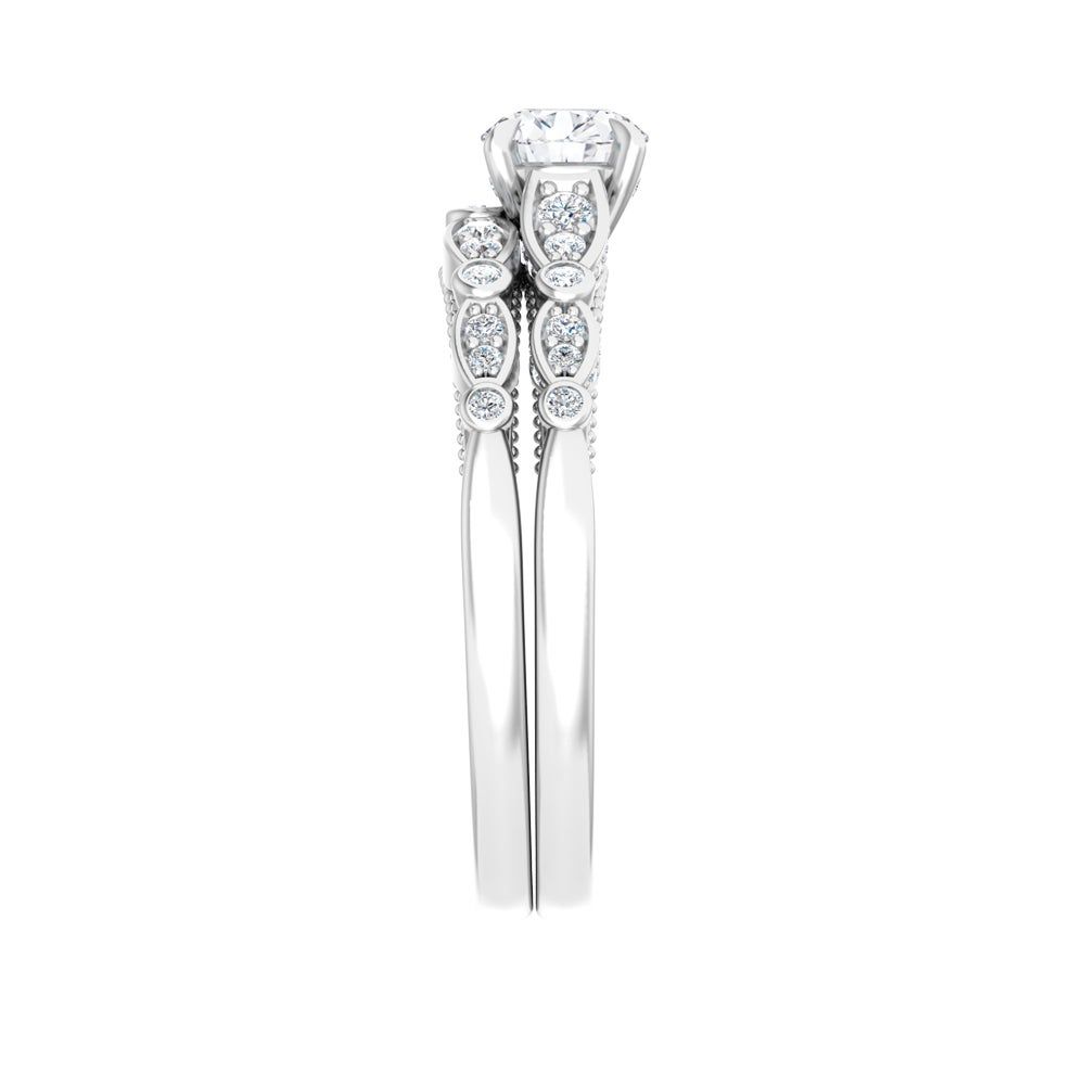 Helzberg Limited Edition® 3/4 ct. tw. Diamond Engagement Ring Set 14K White Gold
