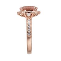 Shades of Love™ Morganite & 1/2 ct. tw. Diamond Ring 14K Rose Gold