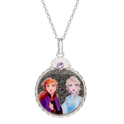 Disney's Elsa & Anna Pendant in Sterling Silver