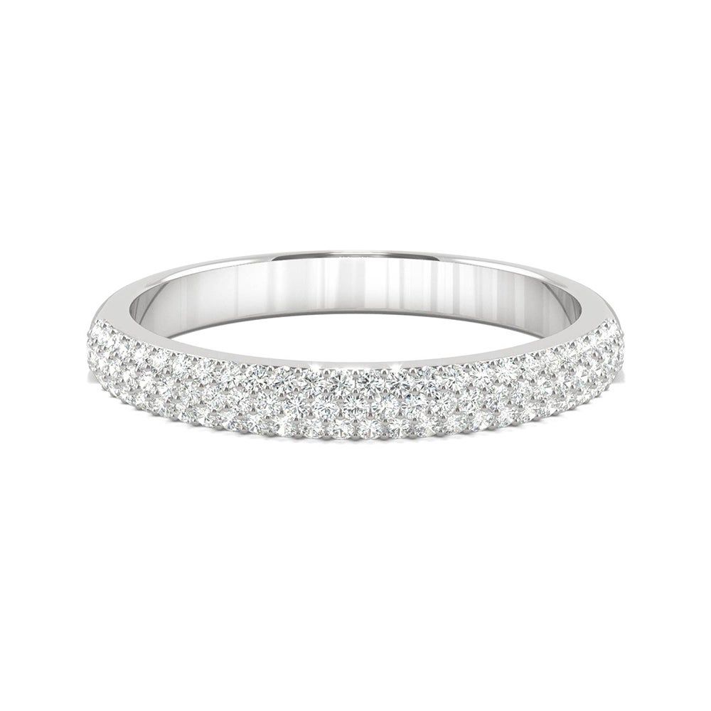 3/8 ct. tw. Lab-Created Moissanite Band 14K White Gold