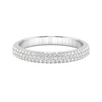 3/8 ct. tw. Lab-Created Moissanite Band 14K White Gold