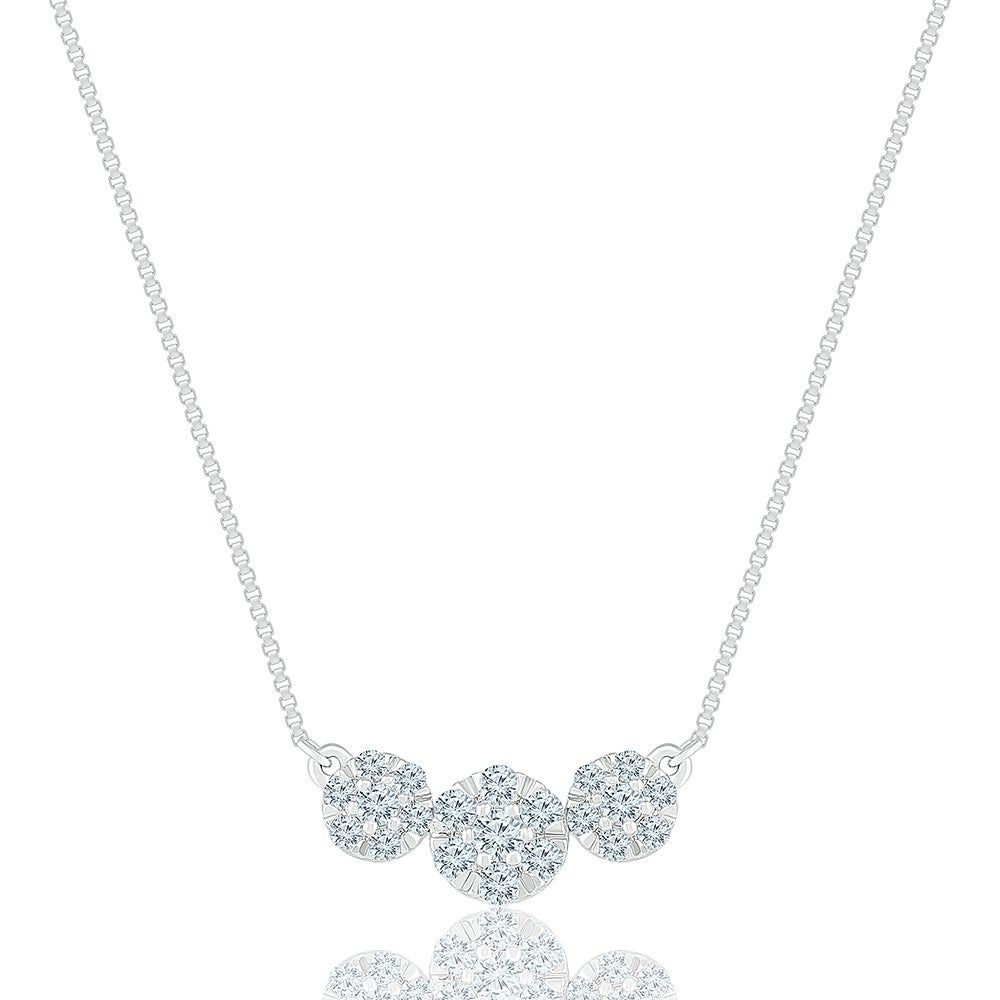 3/8 ct. tw. Diamond Necklace in 10K White Gold