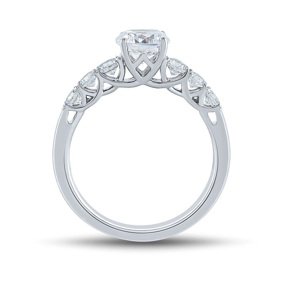lab grown diamond trellis engagement ring 14k white gold (1 1/2 ct. tw.)