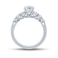 lab grown diamond trellis engagement ring 14k white gold (1 1/2 ct. tw.)