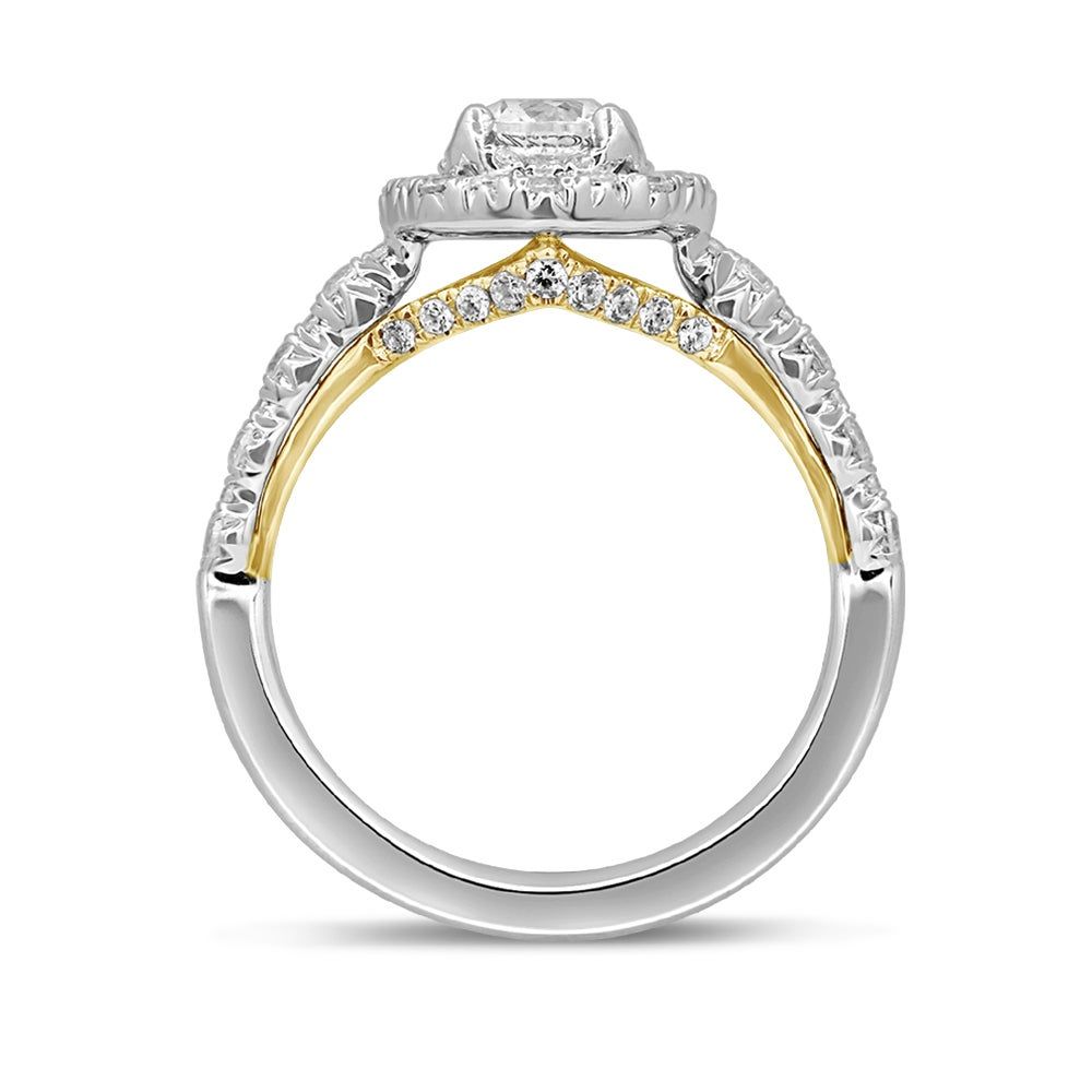 Lauren round-cut diamond engagement ring 14k white gold (1 1/3 ct. tw.)