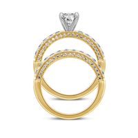 2 ct. tw. Diamond Engagement Ring Set 14K Yellow Gold