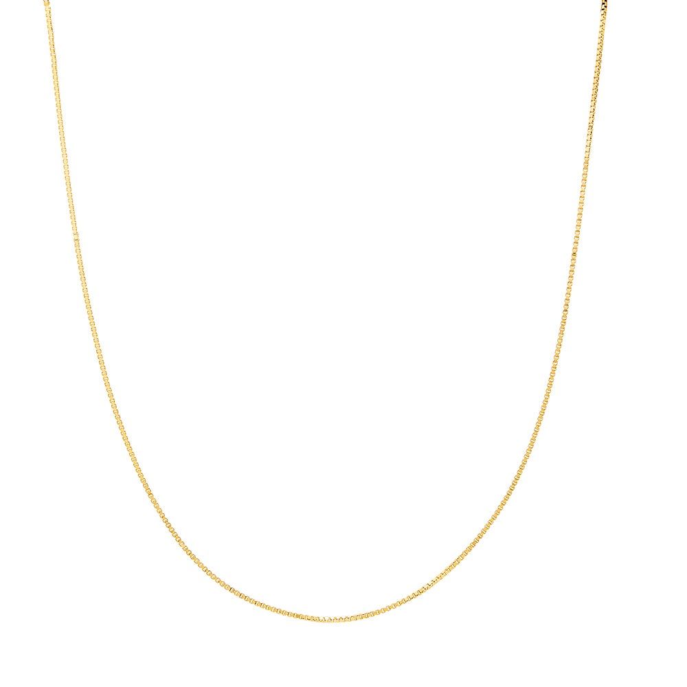 Box Chain in 14K Yellow Gold, 30"