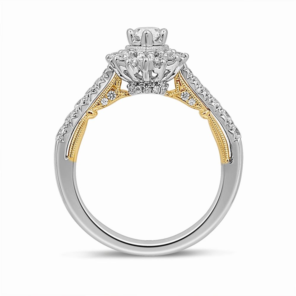 Gene Marquise Diamond Engagement Ring 14K White Gold (1 1/4 ct. tw.)