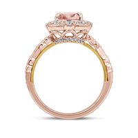 Blake Morganite & Diamond Engagement Ring 14K Rose Gold (3/4 ct. tw.)