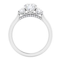 Three-Stone Diamond Engagement Ring 14K White Gold (1 1/8 ct. tw. )