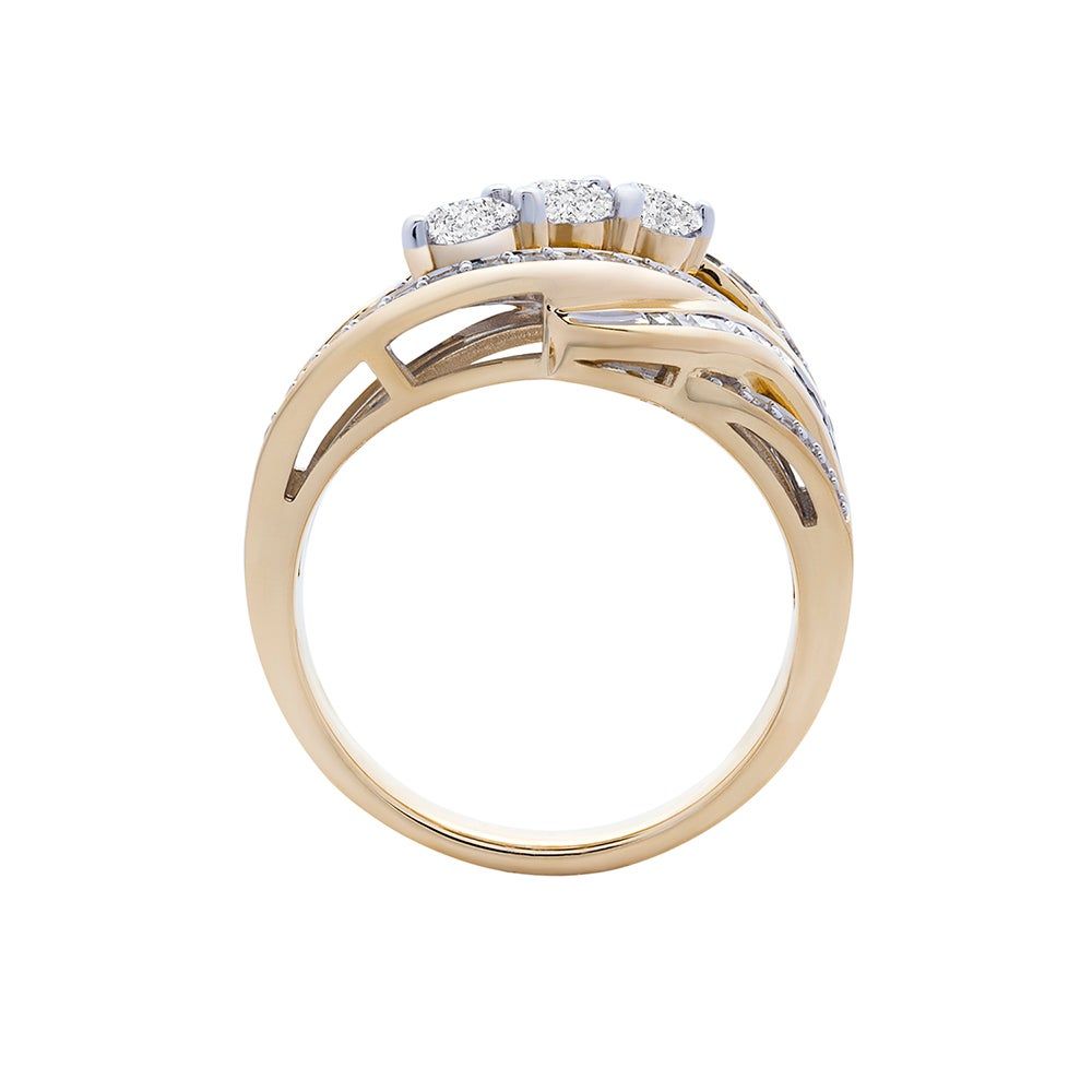 1 ct. tw. Diamond Three-Stone Ring 10K Yellow Gold