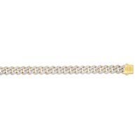 Men's 3 1/7 ct. tw. Diamond PavÃ© Curb Necklace in 10K Yellow Gold