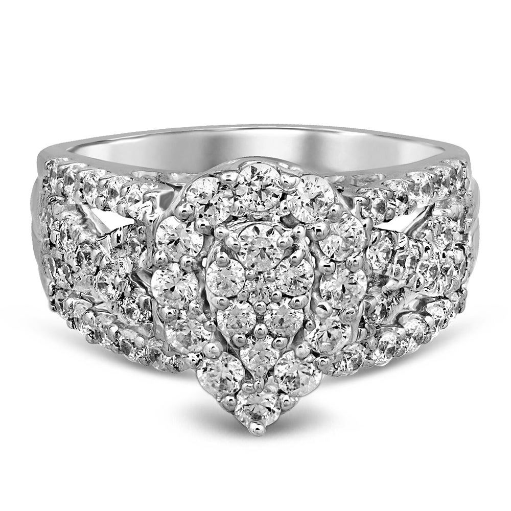 ct. tw. Diamond Engagement Ring 10K White Gold