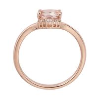 Morganite & Diamond Ring 10K Rose Gold