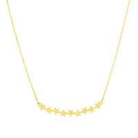 Star Cluster Necklace in 14K Yellow Gold