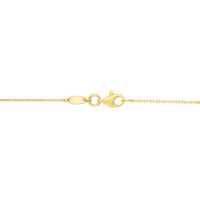 Polished Horn Necklace in 14K Yellow Gold