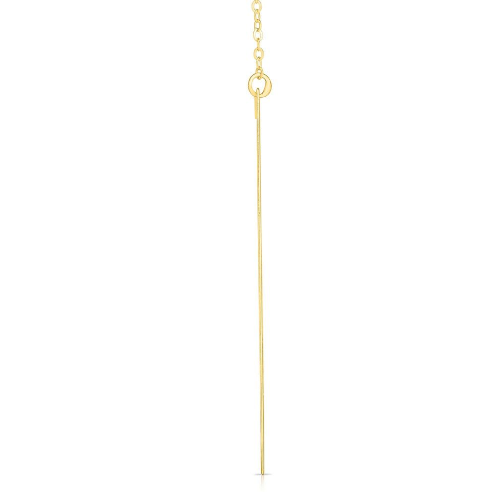 D" Initial Necklace in 14K Yellow Gold