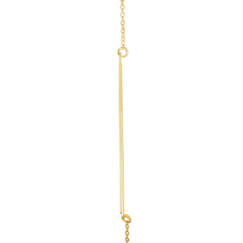 N" Initial Necklace in 14K Yellow Gold