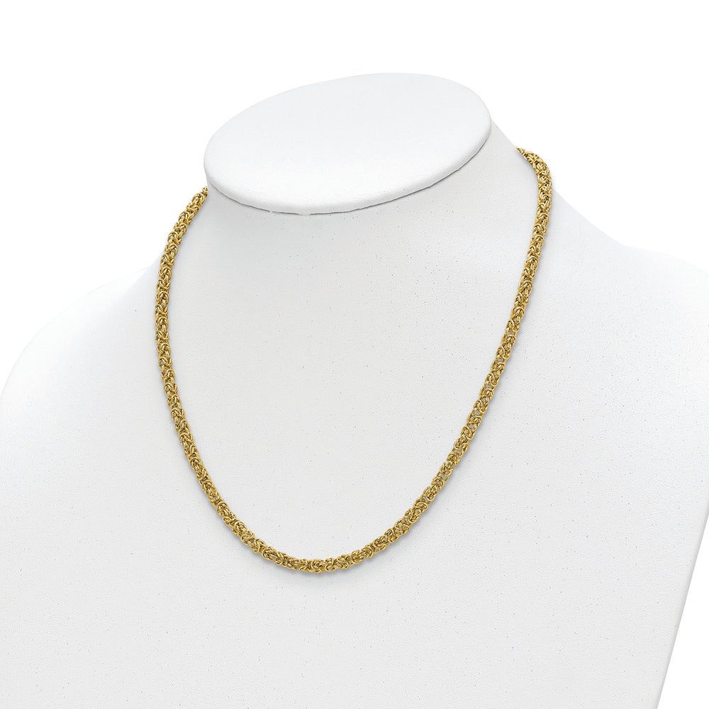 Fancy Link Necklace in 14K Yellow Gold, 18"