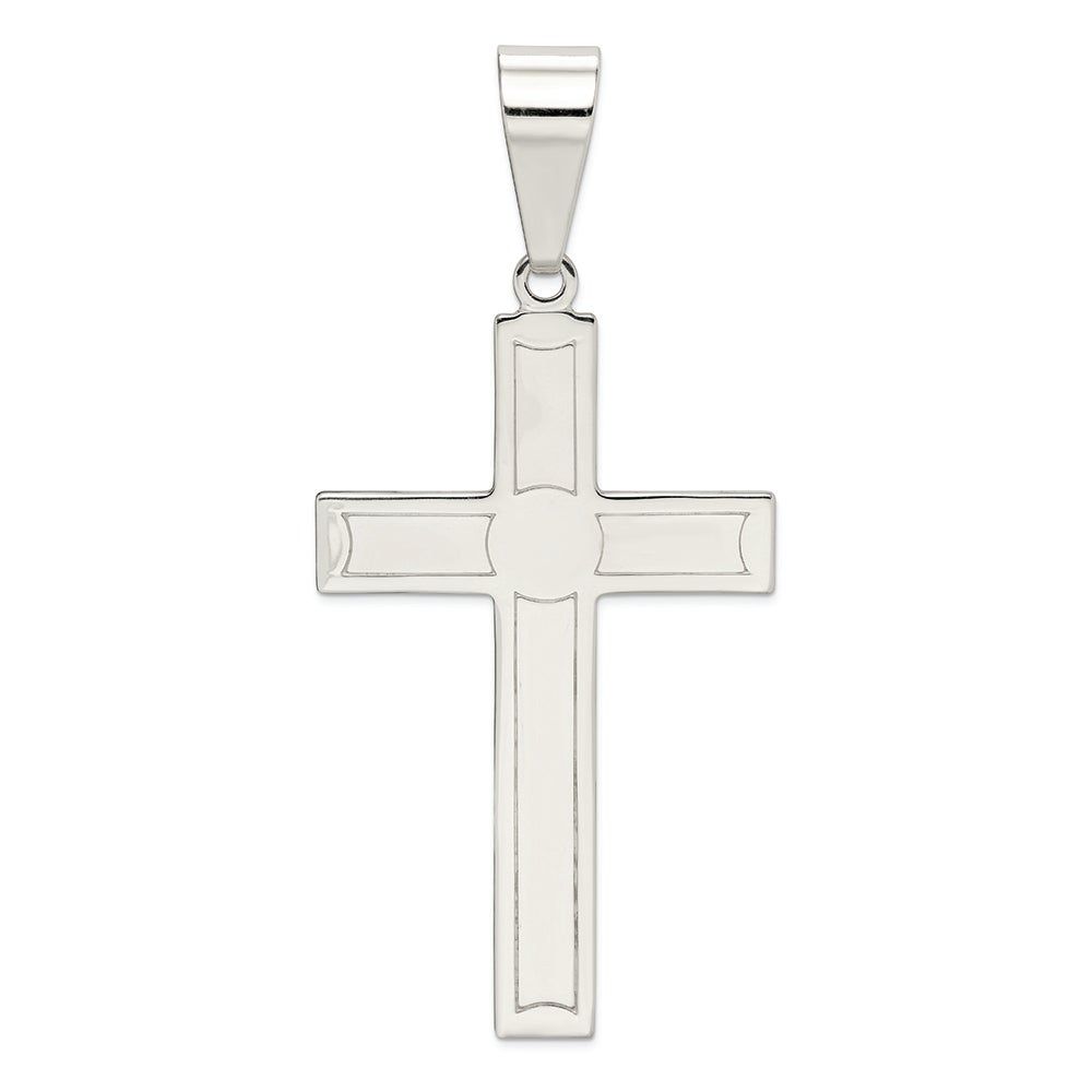 Men's Cross Charm in Sterling Silver