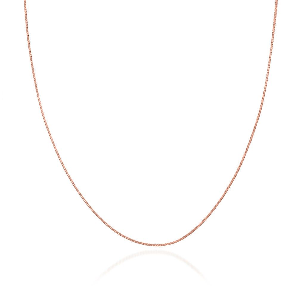 Franco Chain Necklace in 14K Rose Gold, 18"