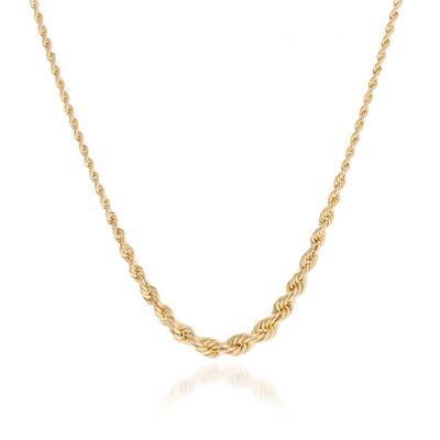 Rope Chain Necklace in 14K Yellow Gold, 18"
