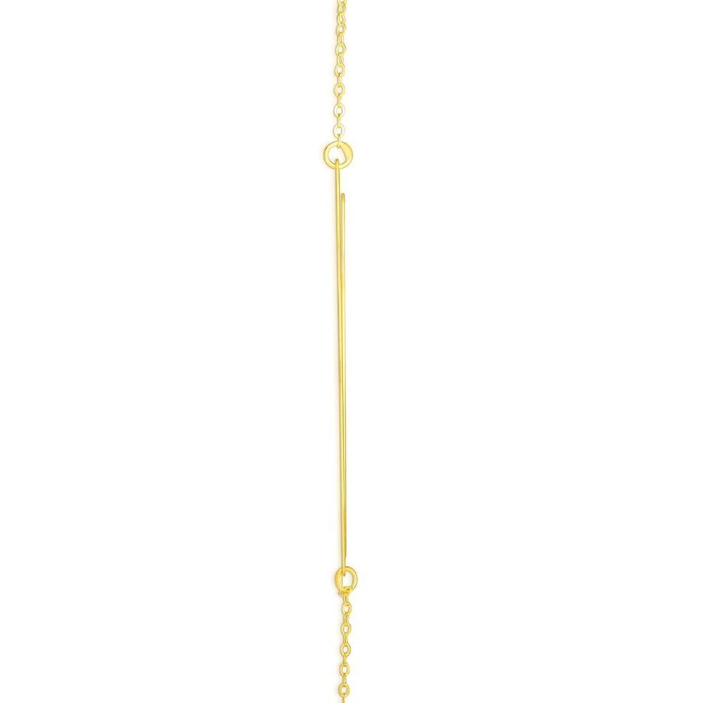 "V" Initial Necklace in 14K Yellow Gold