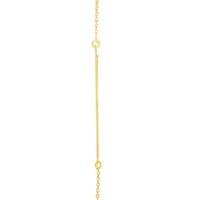 "V" Initial Necklace in 14K Yellow Gold